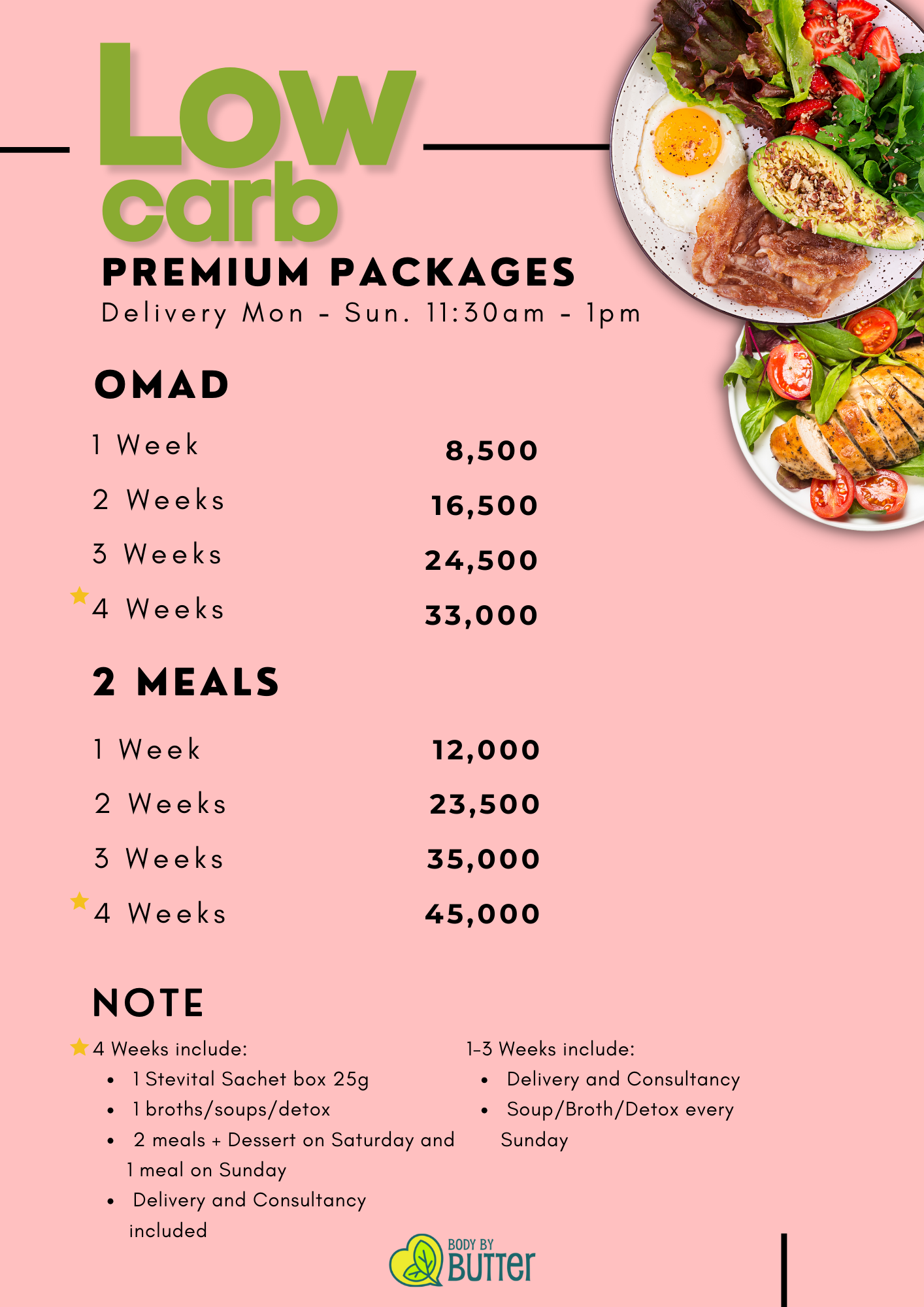 Low Carb Meal Plan (Premium)