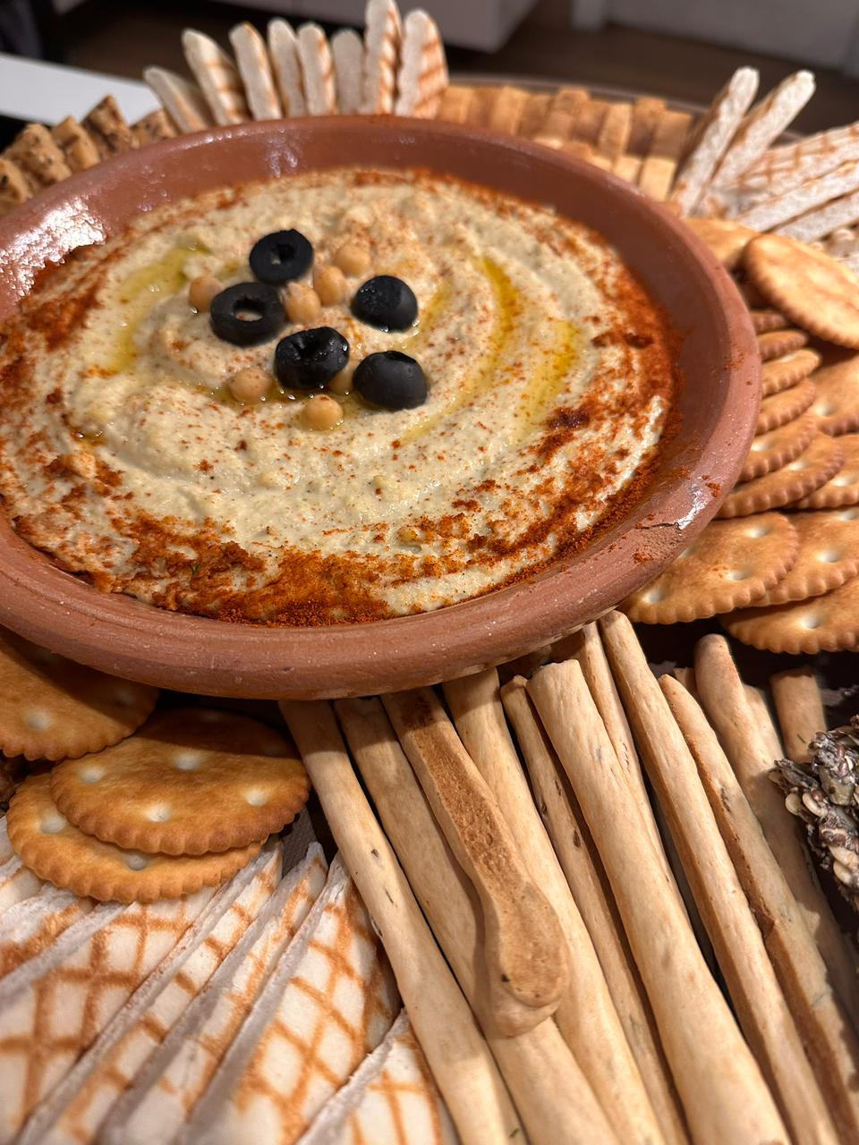 Hummus Bread Platter